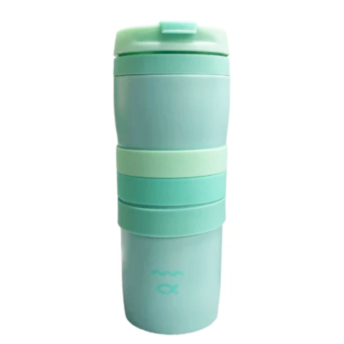 Jarra Térmica Mug Río Bandas 350ML - VERDE-AGUA 