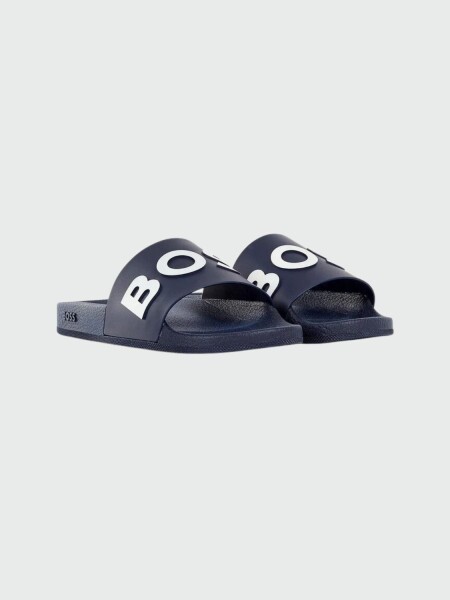 BOSS -Sandalias de goma, Baylt slider Azul