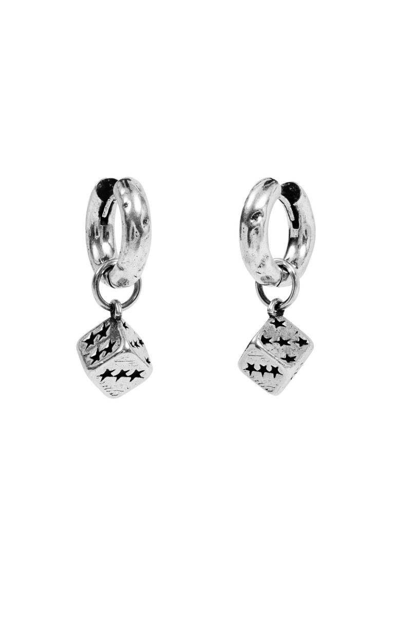 Twojeys Dice Earrings Plata Plata