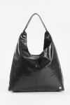 Cartera hobo shinny negro