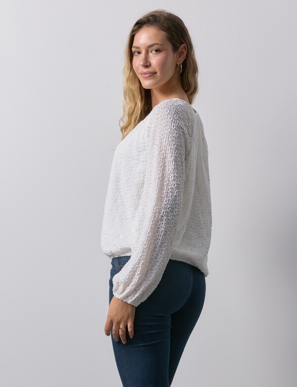 Blusa Textura CRUDO