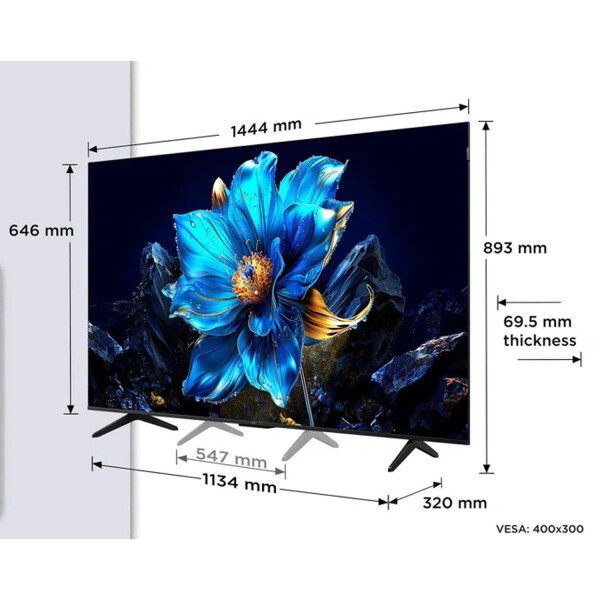 Smart Tv 65 Tcl 65p7k Qled 4k Uhd Hdr Google Tv Dolby TV 65 TCL QLED 65P7K