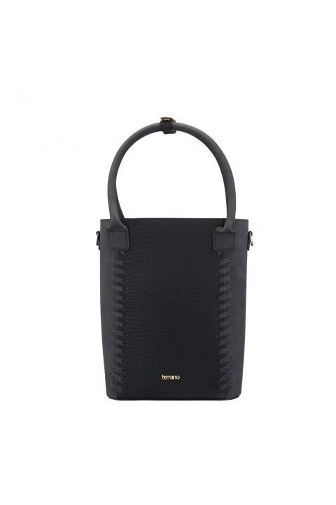 CARTERA MATERA TERRANO DE MANO NEGRO CROCO