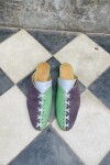 Suela shoe Verde y Violeta