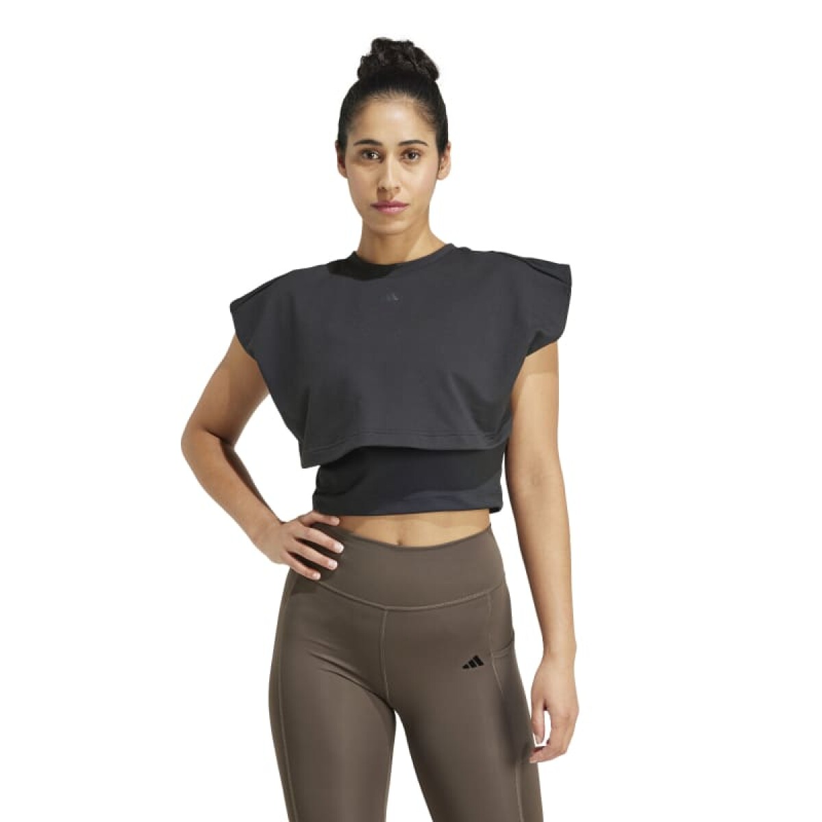 Remera Adidas Power Boxy - Negro 