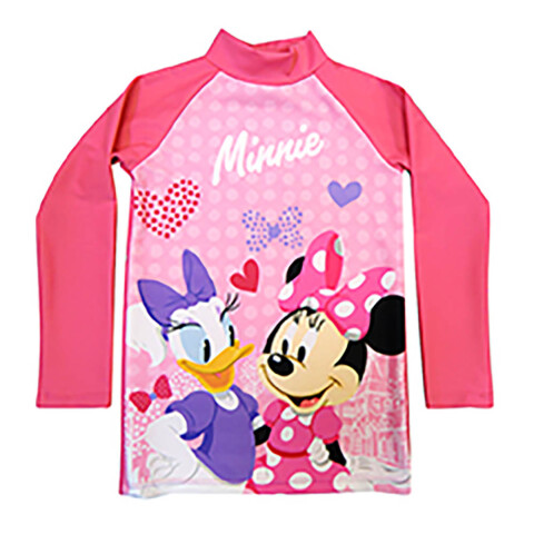 Remera UV Infantil Varios Talles Minnie Rosa