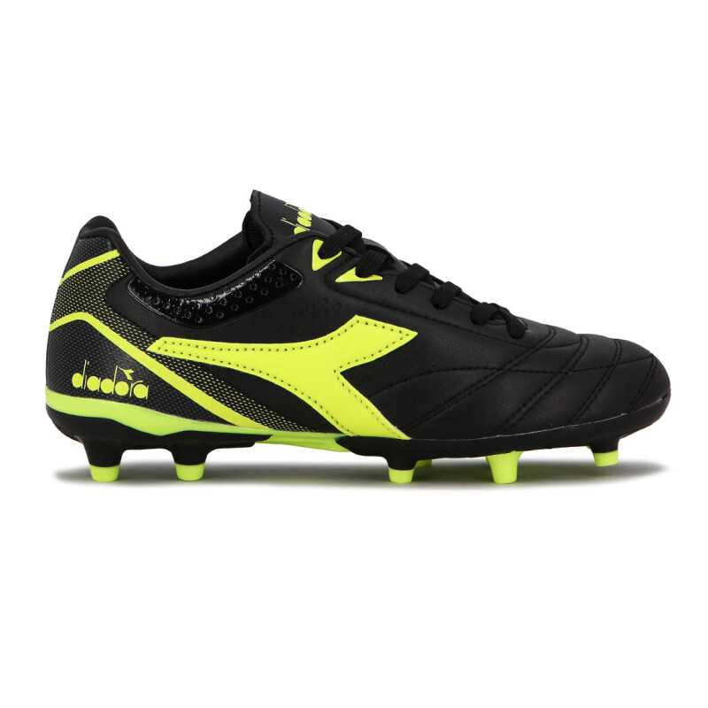 Diadora Futbol Tifosi MD Teen - Negro-Amarillo Fluor Negro-Amarillo Fluo