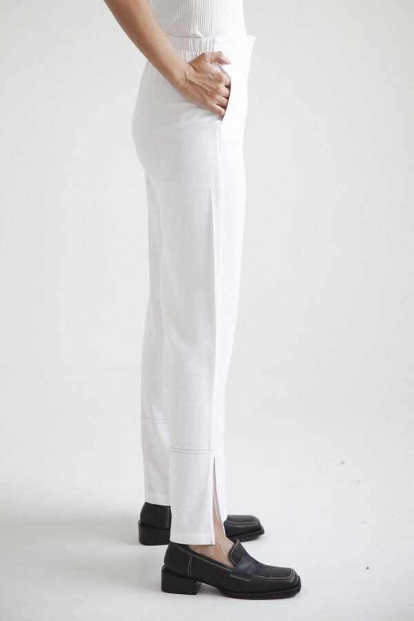PANTALON LINO FELICIA BLANCO