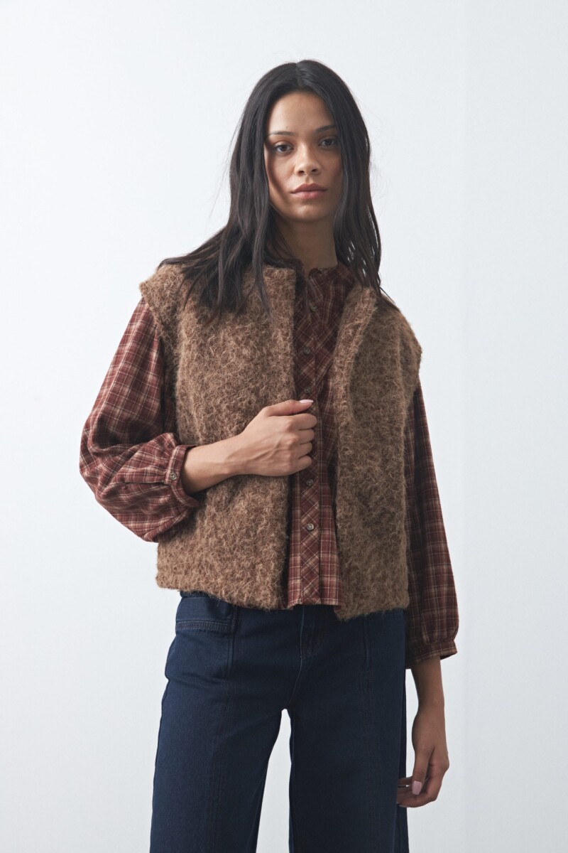 CHALECO MAGLIA Chocolate