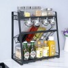 Rack especiero acero y hierro 3 niveles Rack especiero acero y hierro 3 niveles