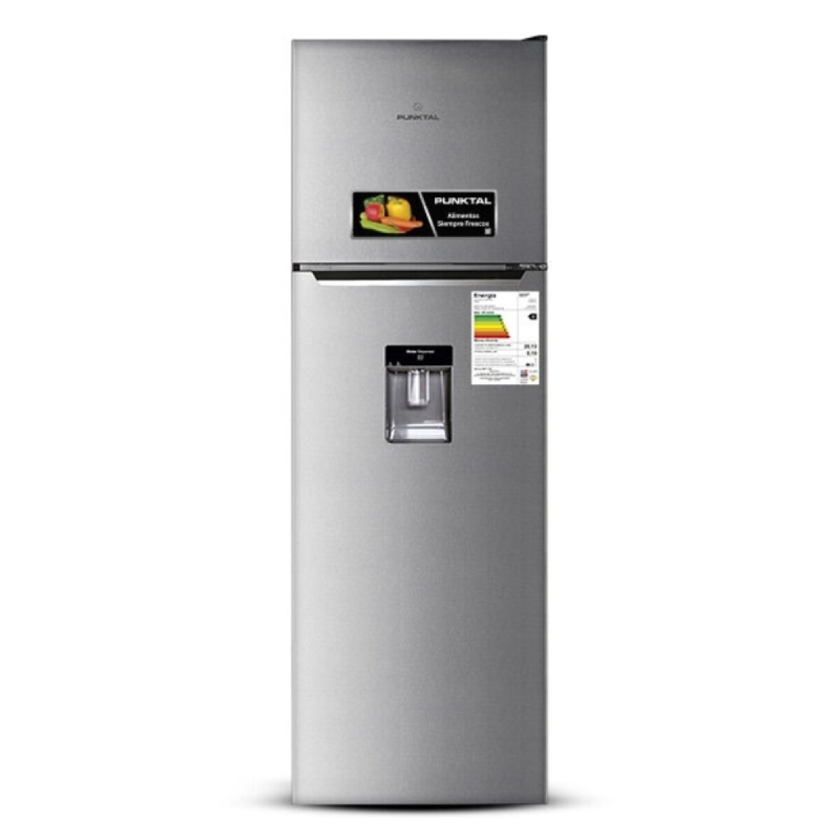 Heladera Punktal Pk-279 Inox Con Dispensador 