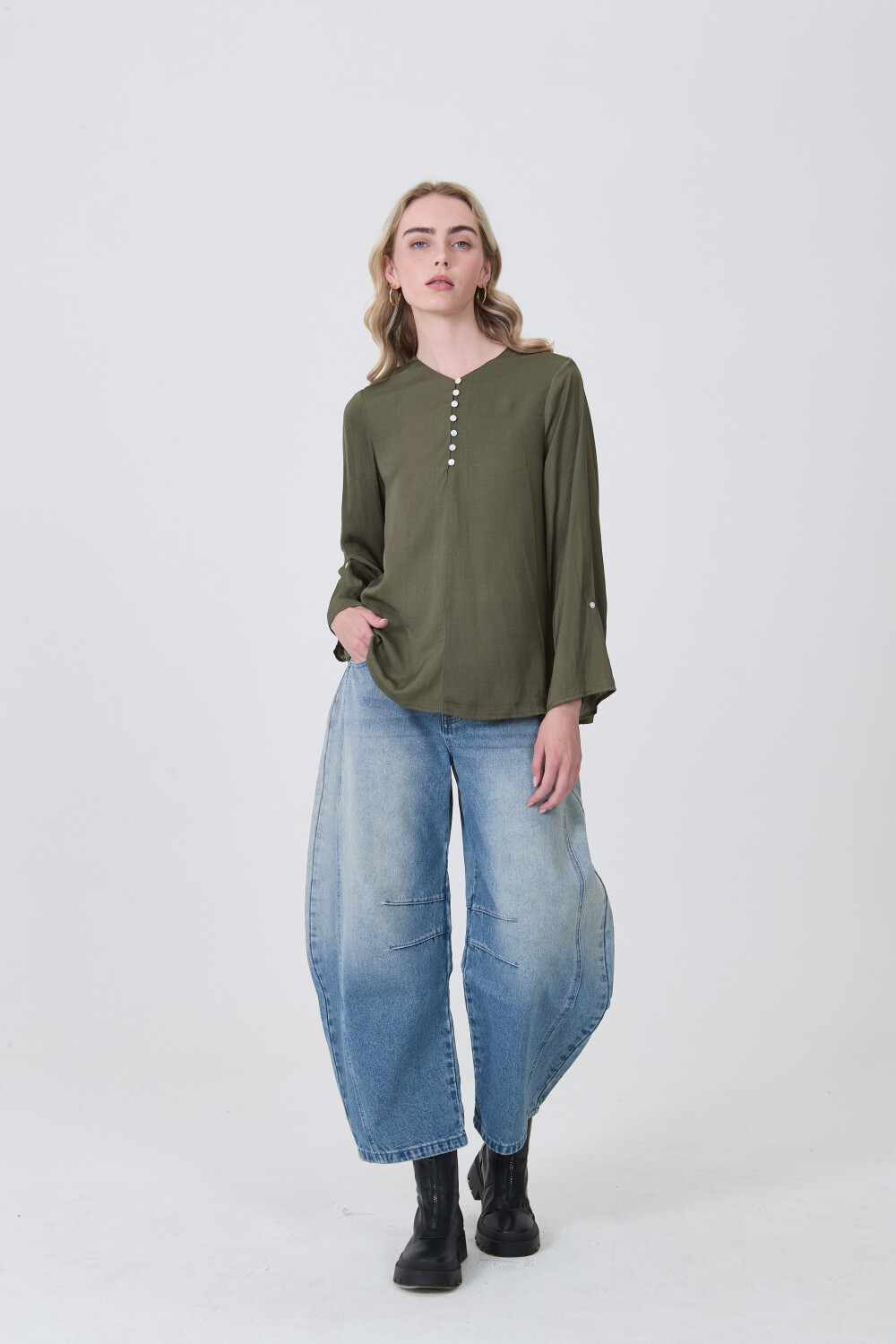 Blusa Zoyan Verde Oliva