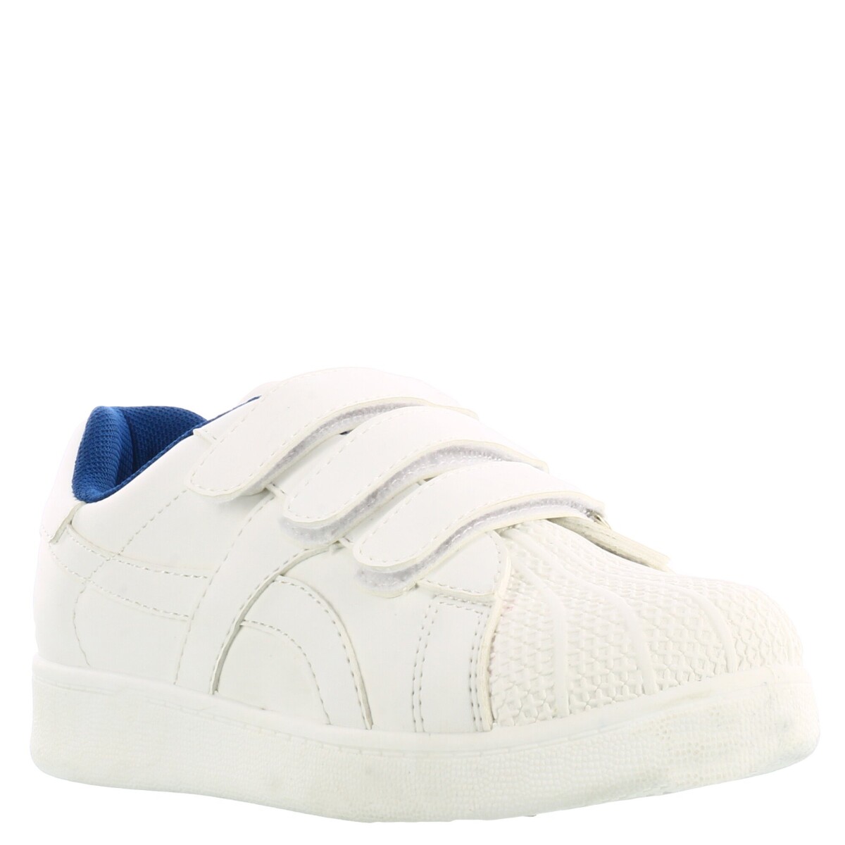 Championes Infantiles Push DANISH con velcros - Blanco - Azul Marino 