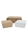 Pack x 20 unid - caja 04 eco 12x12x6 cm. REVERSIBLE BLANCO MADERA