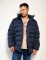 Parka abrigada con capucha desmontable Mufasa Azul