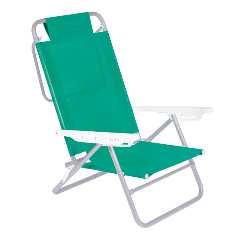 Set X 2 Sillas Summer 6 Posiciones Aluminio VERDE