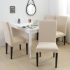 Funda cubre silla elastizada lisa crema