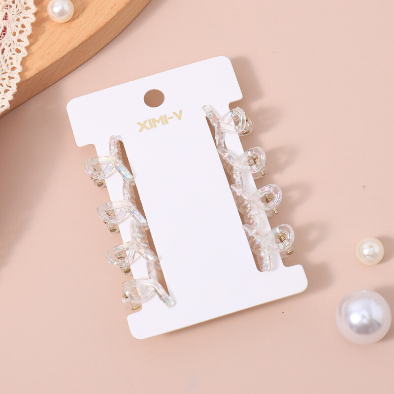 Mini Broches De Pelo - Transparentes - 8 Unidades #1 Mini Broches De Pelo - Transparentes - 8 Unidades #1