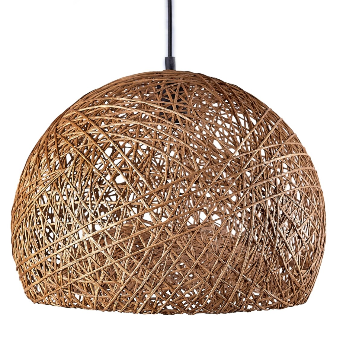 Colgante Hilo Hecho A Mano Tipo Hongo 30cm - Marrón hongo 30 