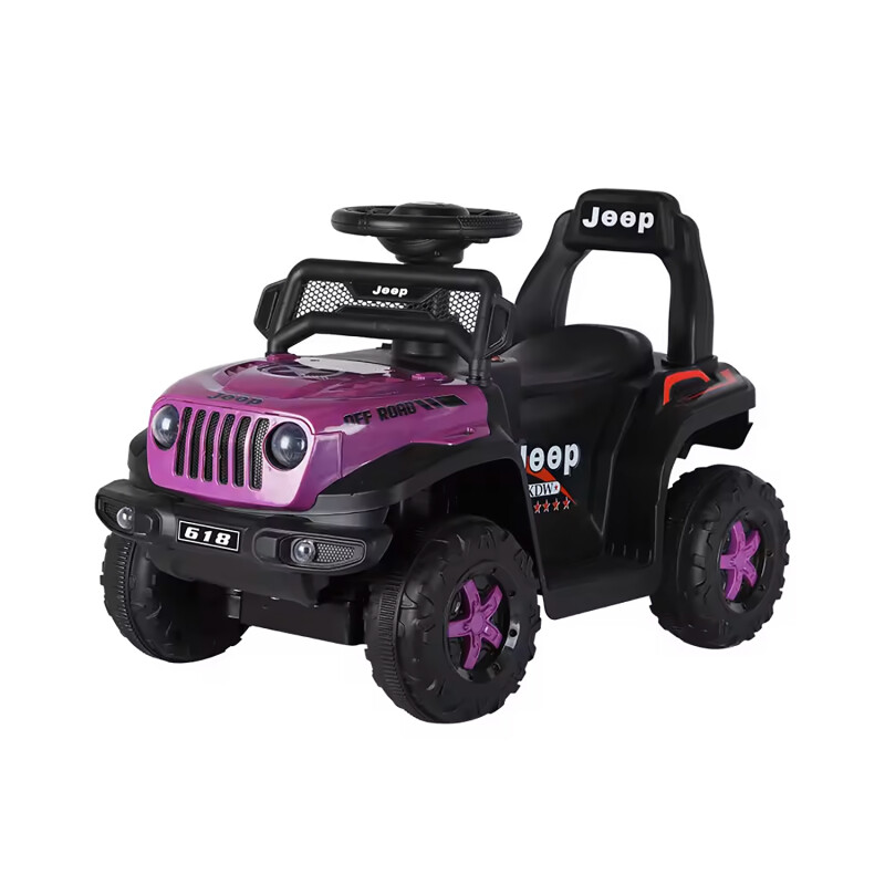 Jeep a Bateria Y Push Car 2 en 1 VIOLETA Jeep a Bateria Y Push Car 2 en 1 VIOLETA