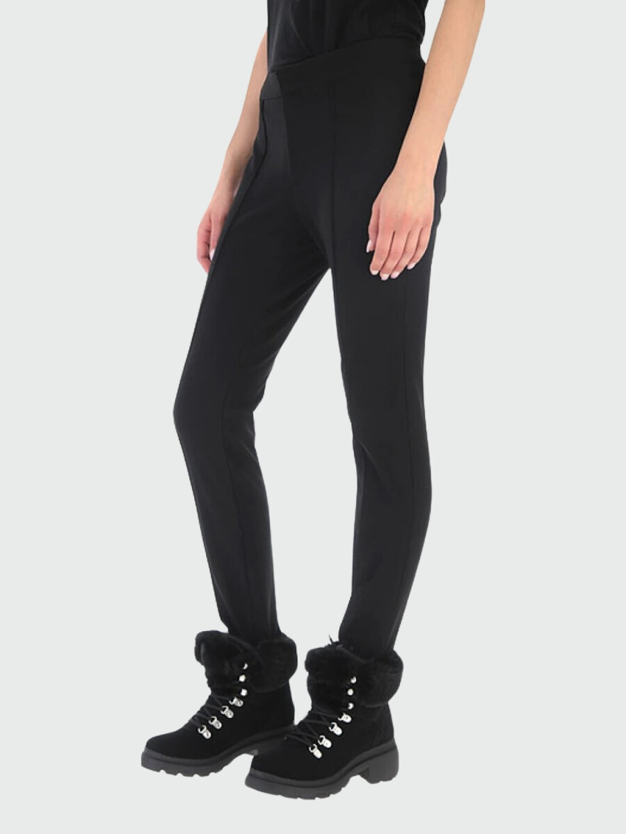 Moncler -Pantalón de nylon ajustado con estribos - Negro 