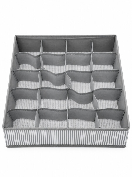 ORGANIZADOR DE ROPA INTERIOR 20 COMP. GRIS