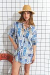 Túnica soleil azul