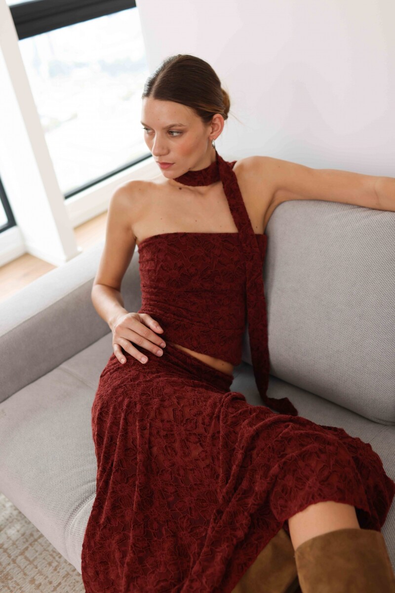 TOP MALIBÚ BURGUNDY