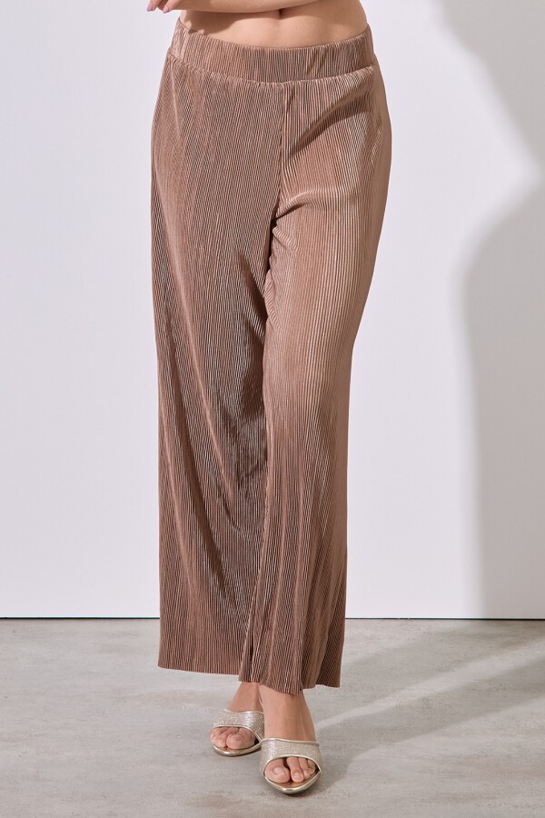 Pantalon Plisado MARRON