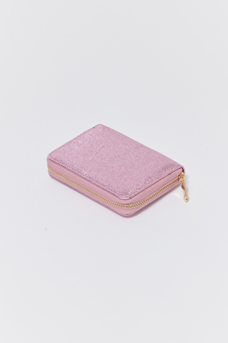 Billetera brillante Rosa