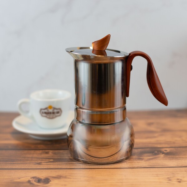 CAFETERA GAT OPERA WOOD INOX 4 P Unica