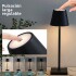 Lampara Portatil Mesa Inalambrica Dimerizable Tactil Bateria Variante Color Negro