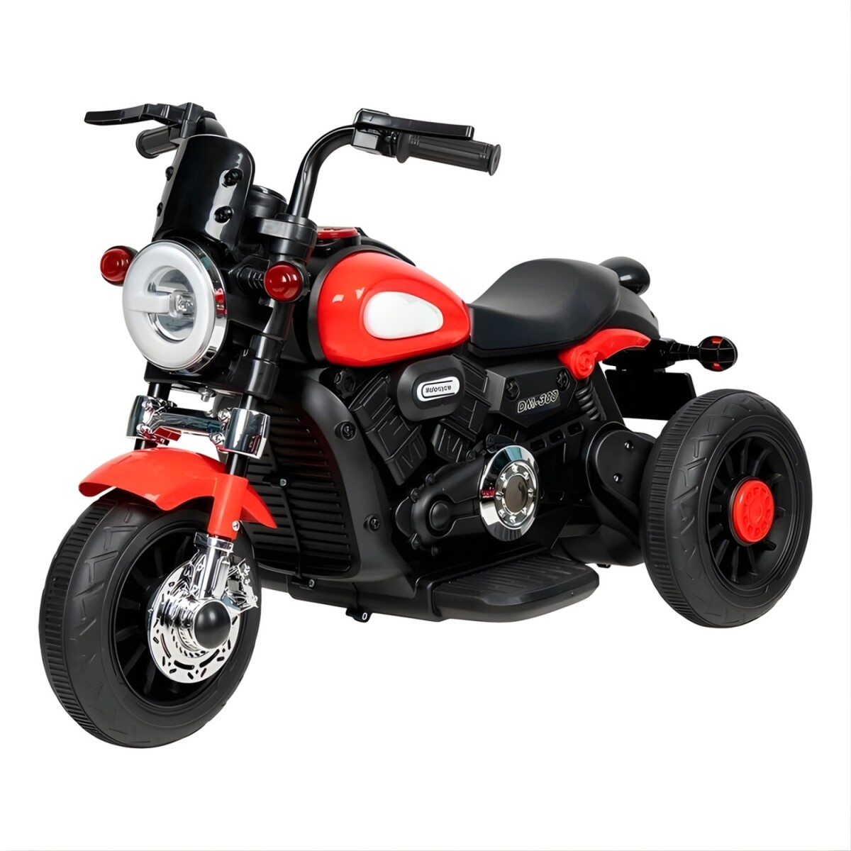 Moto Triciclo a Batería Lumax Infantil con Luces y Sonidos - Rojo 
