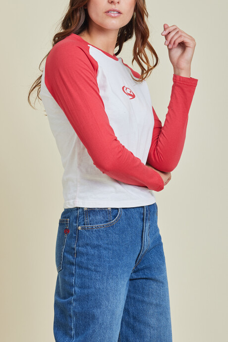 T-SHIRT SAULA RUSTY Rojo