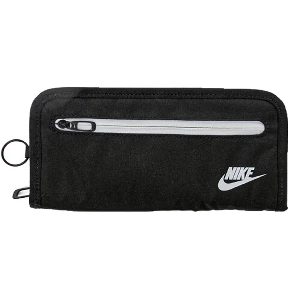 NIKE BILLETERA HERITAGE LONG WALLET - Negro-blanco 