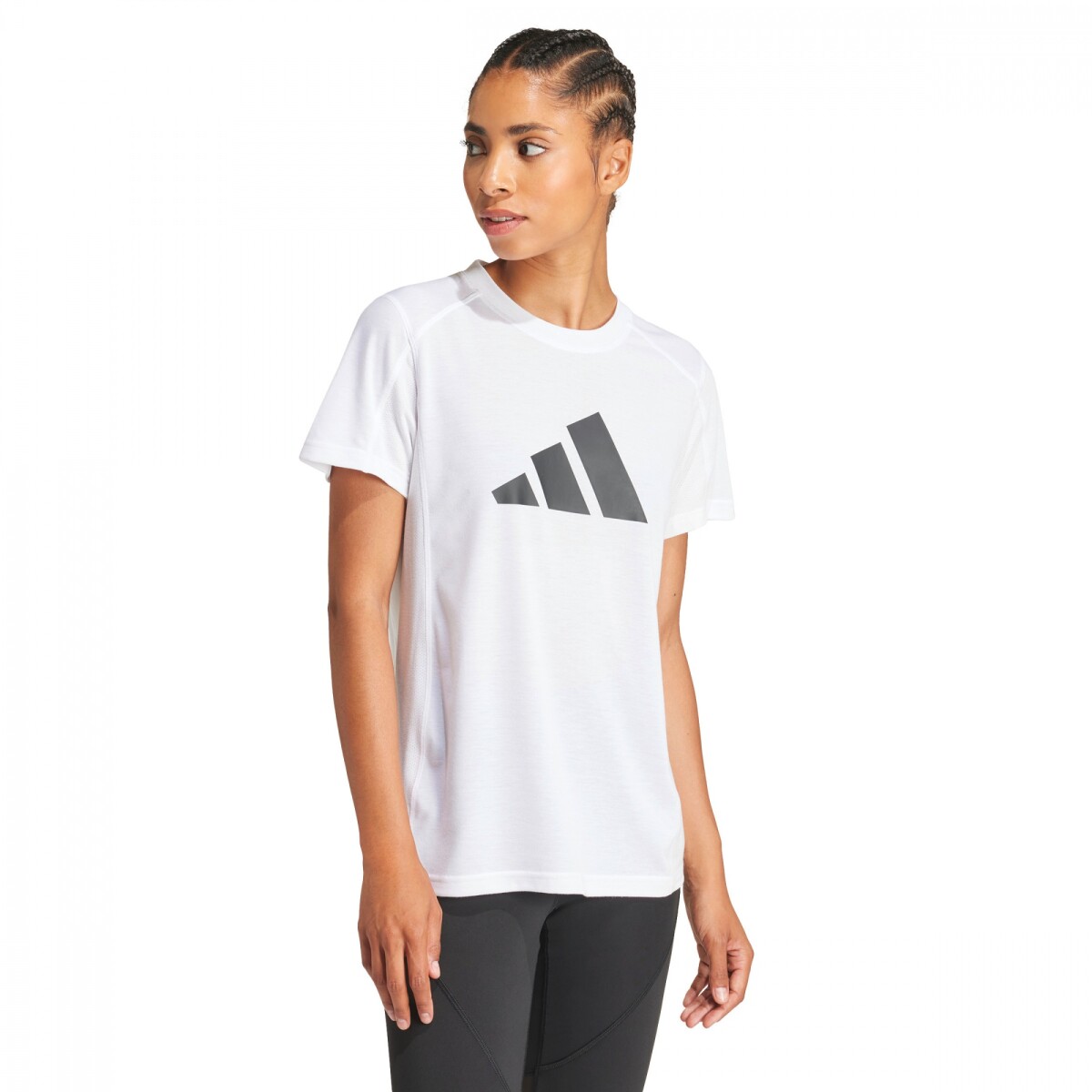 Camiseta Tr-Essentials Logo de Mujer - Blanco 