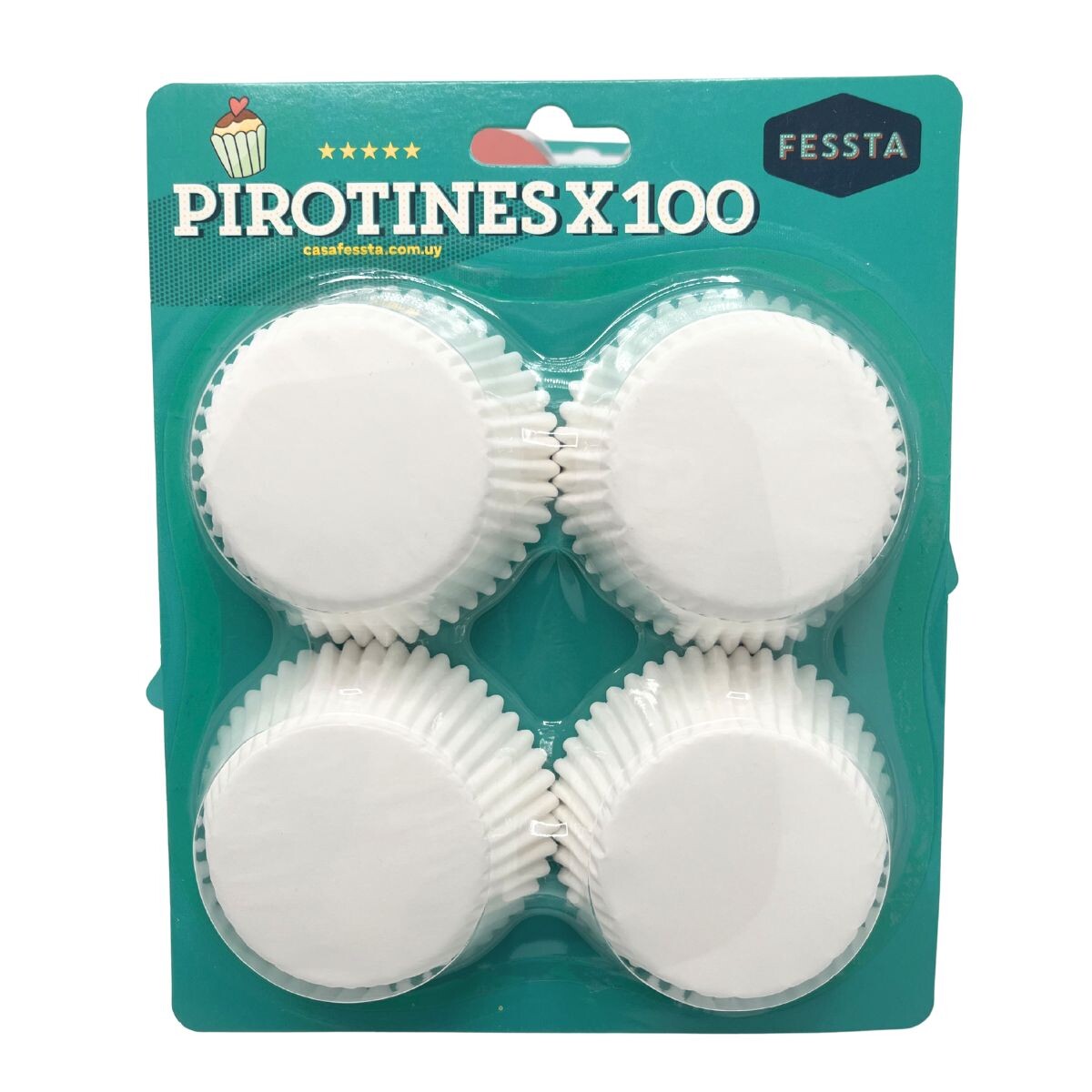 Pirotines x100 - Blanco 