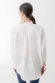 CAMISA OTA LINEN CROCHET Blanco