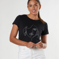 T-SHIRT FACCIA Negro