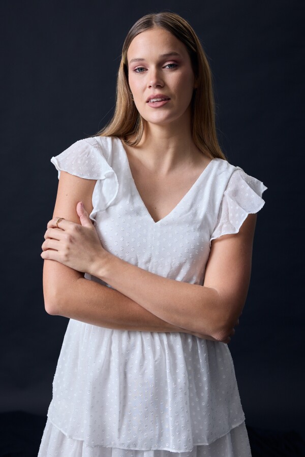 Vestido Capas CRUDO