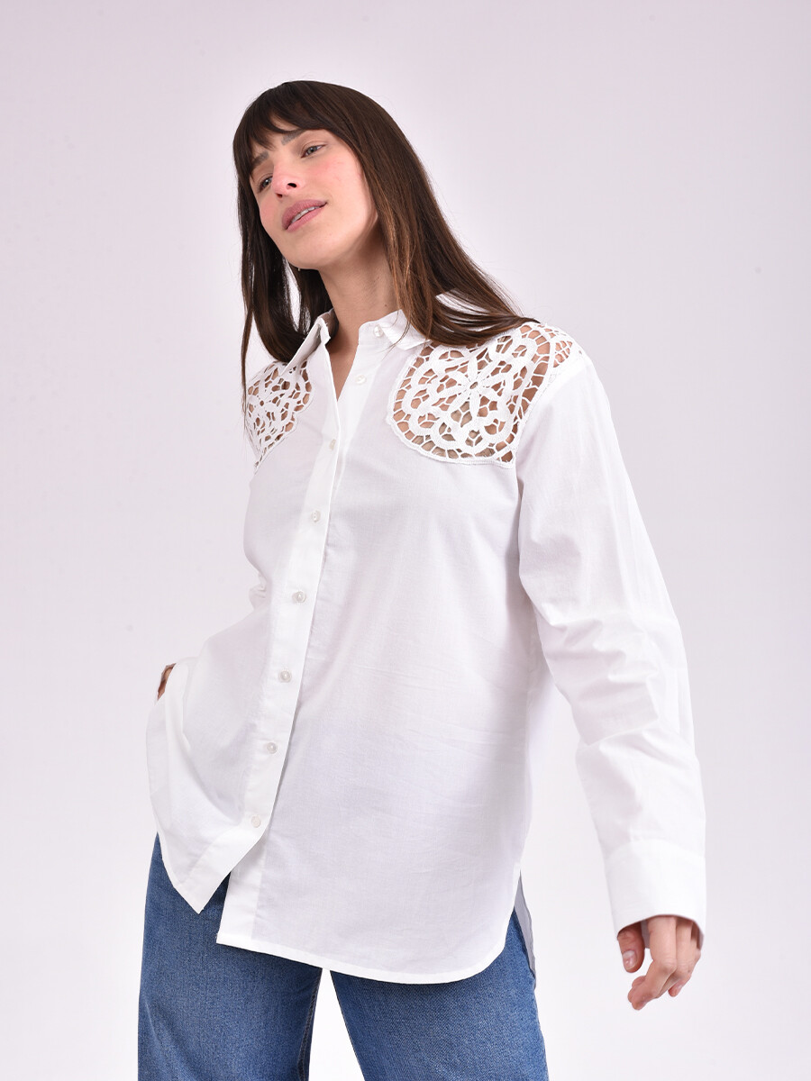 CAMISA VERSALLES - BLANCO 