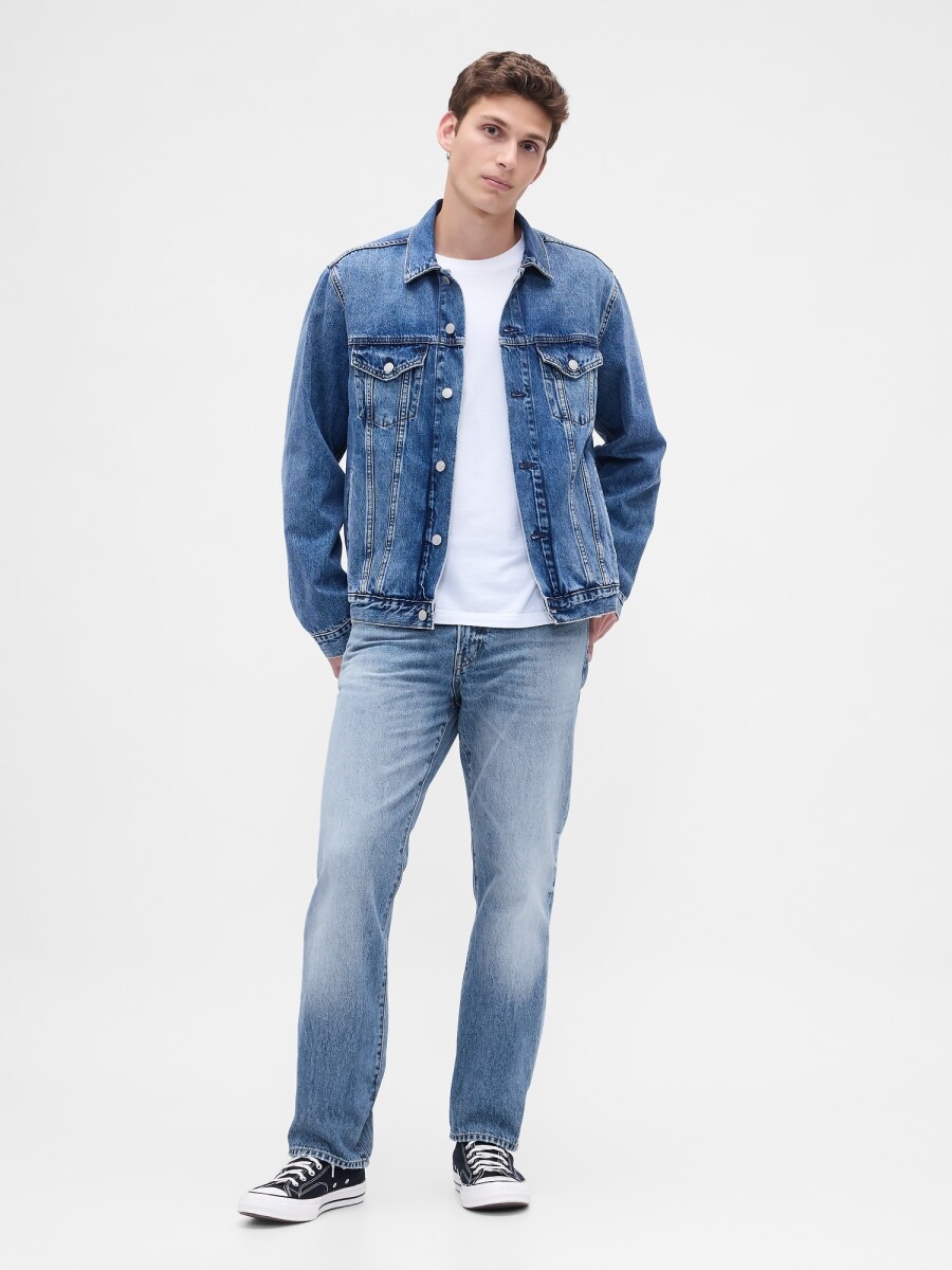 Jean Straight Relaxed Hombre - Light Wash 