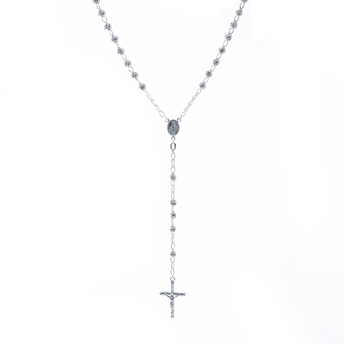 Rosario de plata 925. 