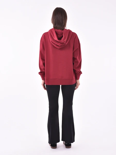 HOODIE DELFINO BORDEAUX