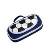 Cartuchera deportes con compartimentos 21x10x7cm Futbolazul