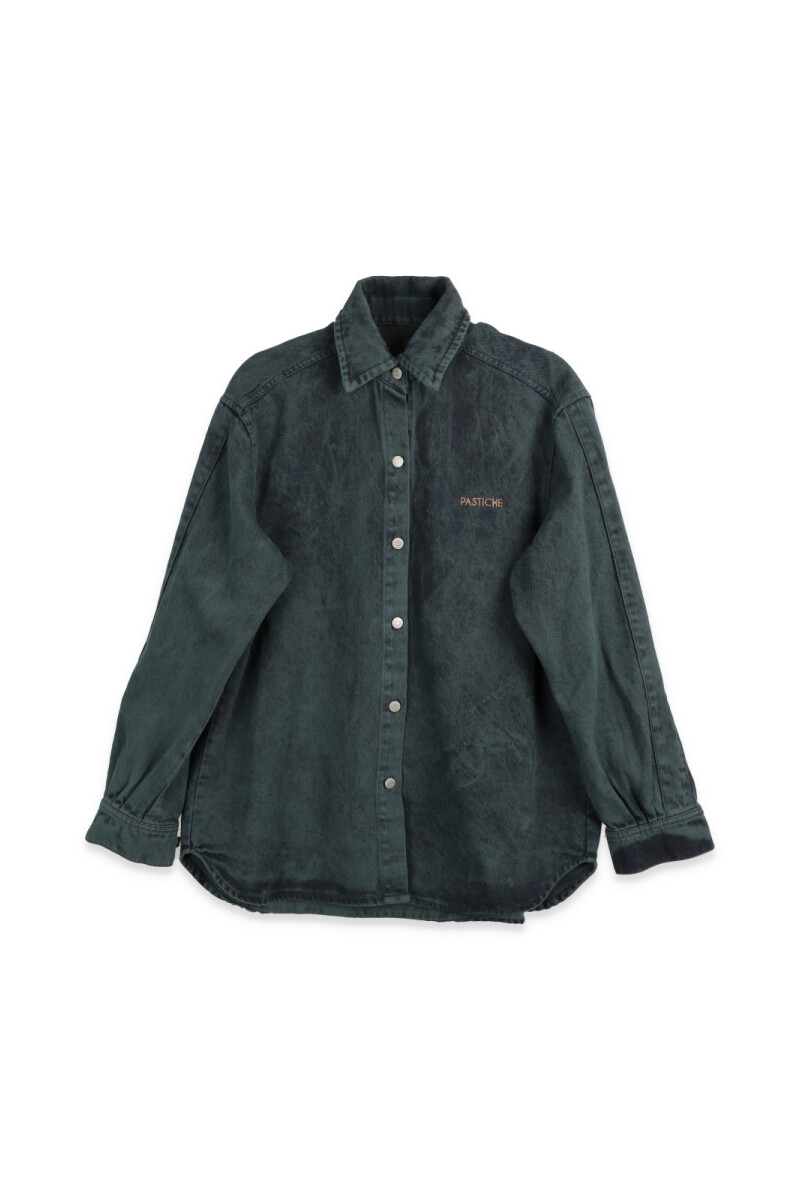 Camisa Noble Denim Washed Green