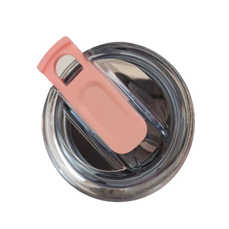 Botella Térmica 550 Ml Con Asa De Silicona Rosada