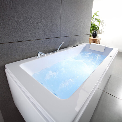 Bañera Con Hidromasaje Blanco Autoportante 1700X750X550 Extra Full Equip 8 Jets C/Grif Izq Motor 1.5 BLANCO