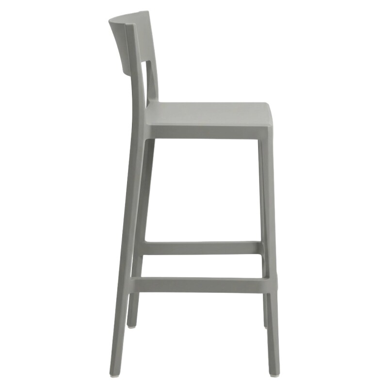 SILLA BAR PLAST GRIS Unica