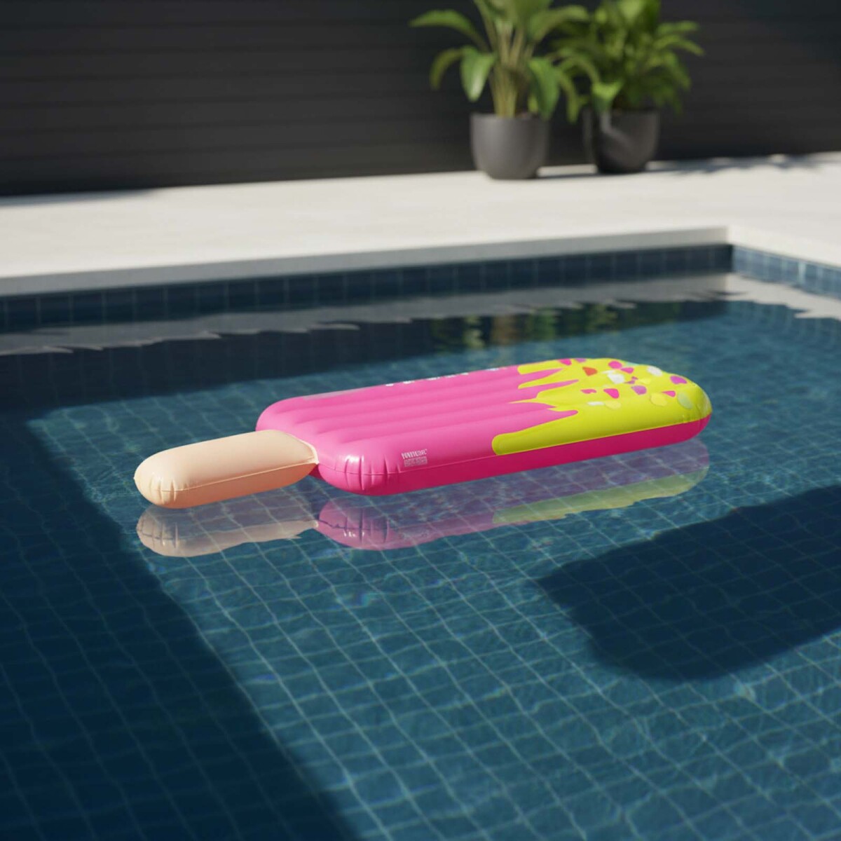 COLCHONETA INFLABLE - PVC MULTICOLOR HELADO 